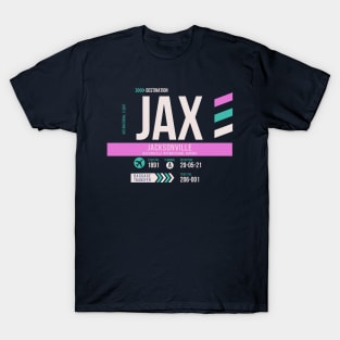 Jacksonville (JAX) Airport Code Baggage Tag D T-Shirt